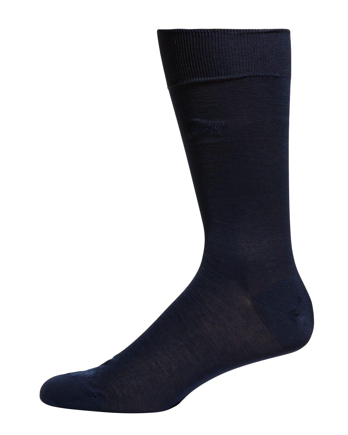 Mens Solid Crew Socks Product Image