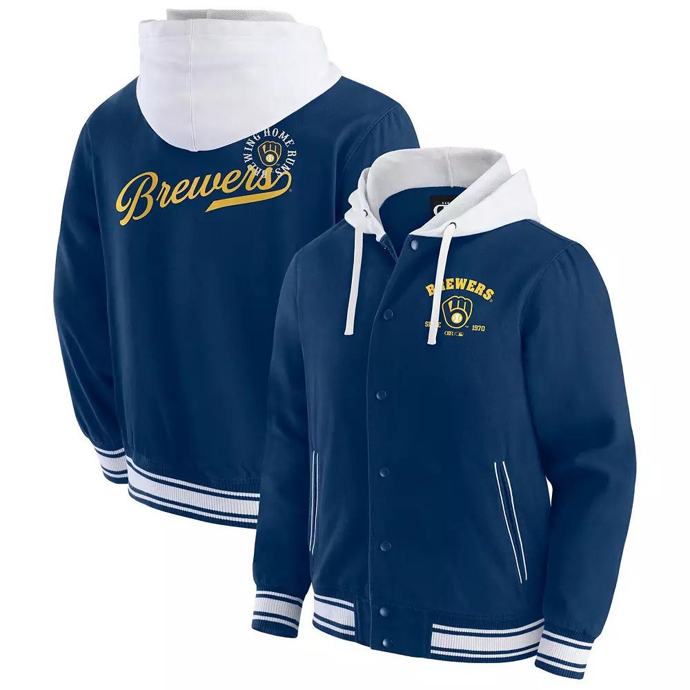 Men's Darius Rucker Collection by Fanatics  Navy Seattle Mariners Full-Snap Hooded Jacket, Size: 2XL, Blue Product Image