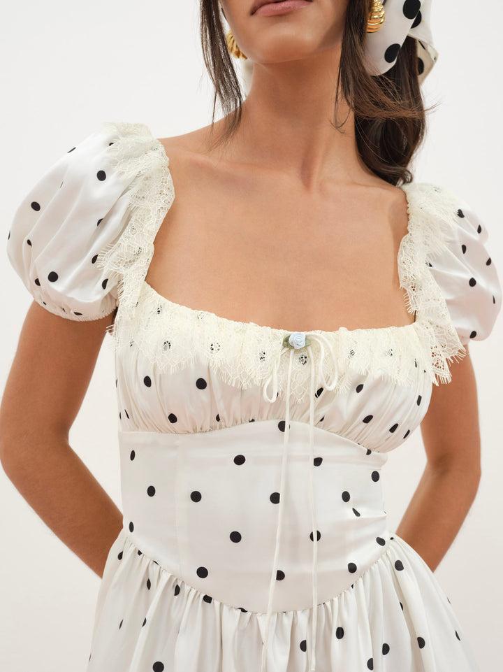 Ines Midi Dress — Cream Product Image