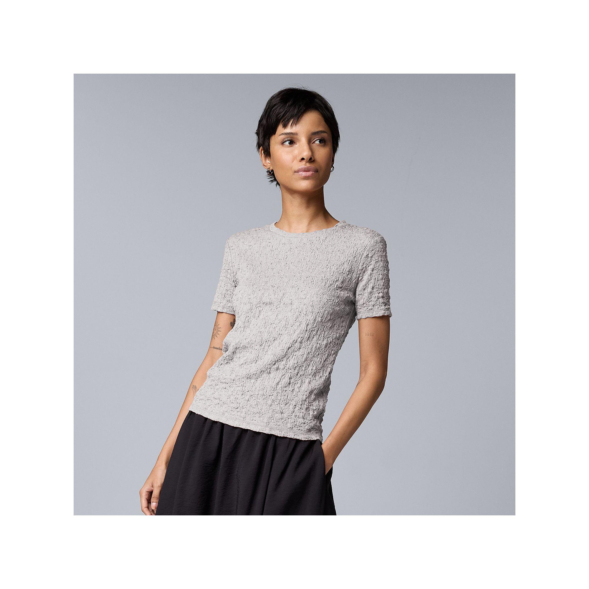 Women's Simply Vera Vera Wang Textured Tee,  Product Image
