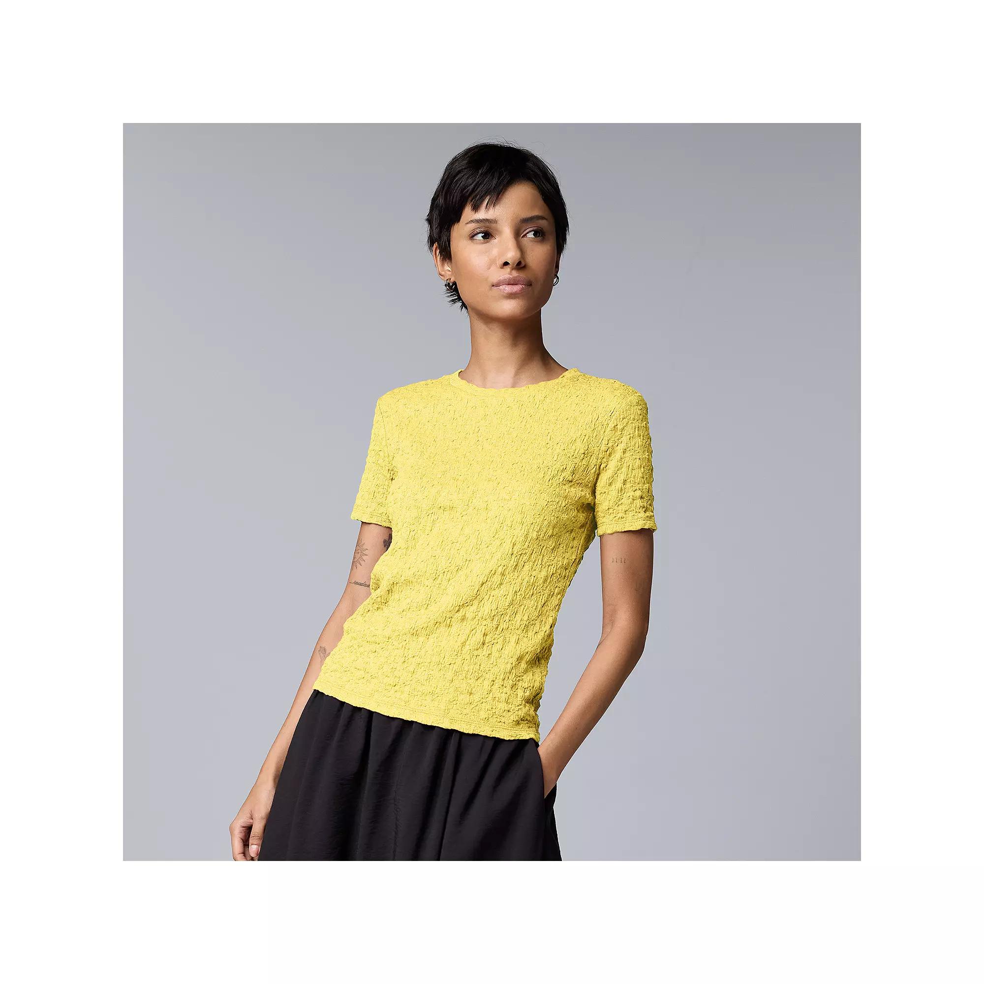 Women's Simply Vera Vera Wang Textured Tee,  Product Image