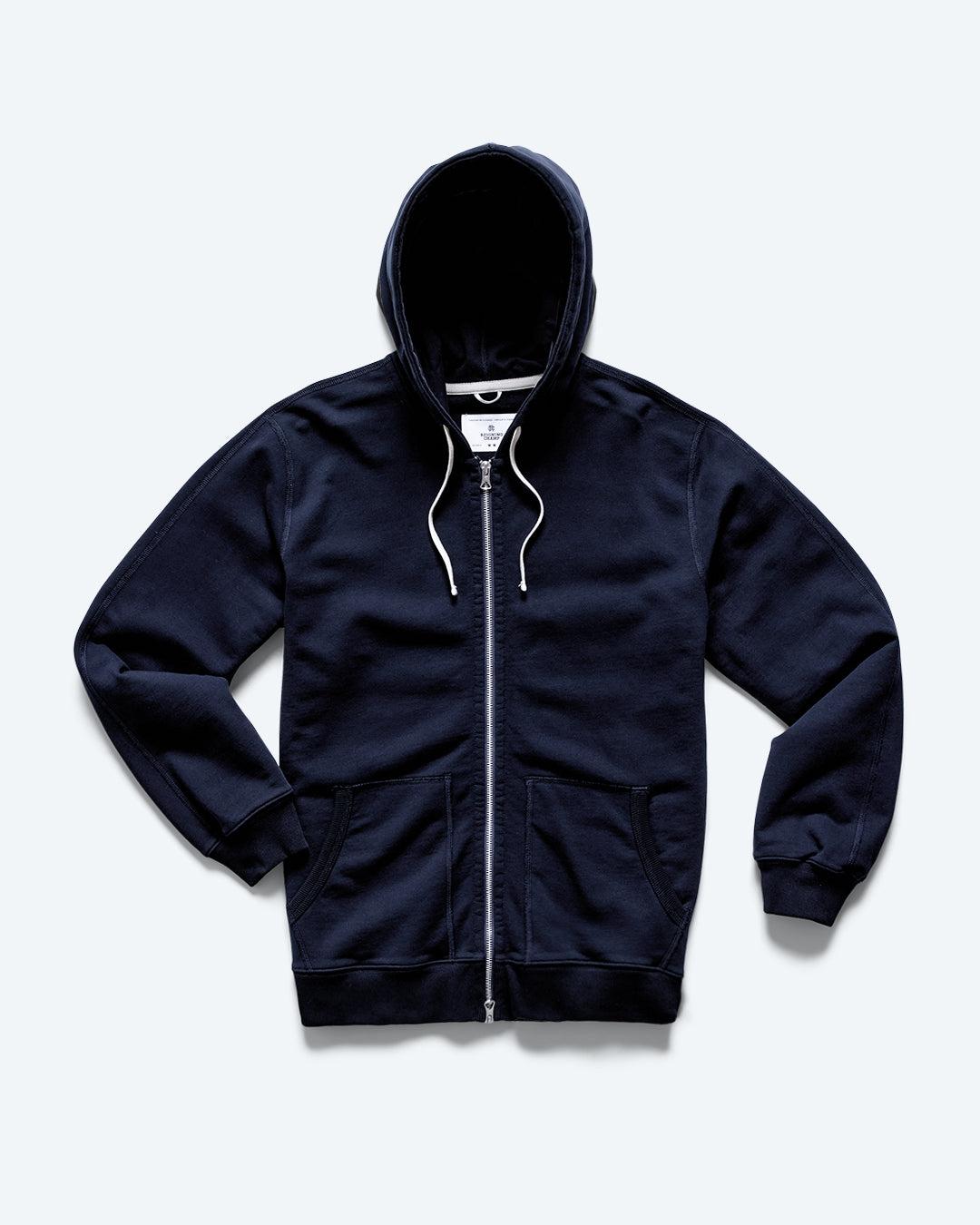 Midweight Terry Classic Full Zip Hoodie - Vault Male Product Image