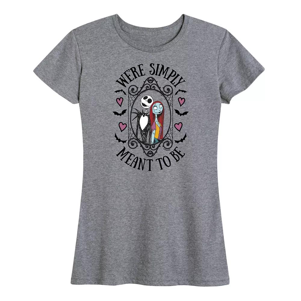 Disney's Nightmare Before Christmas Women's Meant To Be Graphic Tee, Girl's,  Product Image