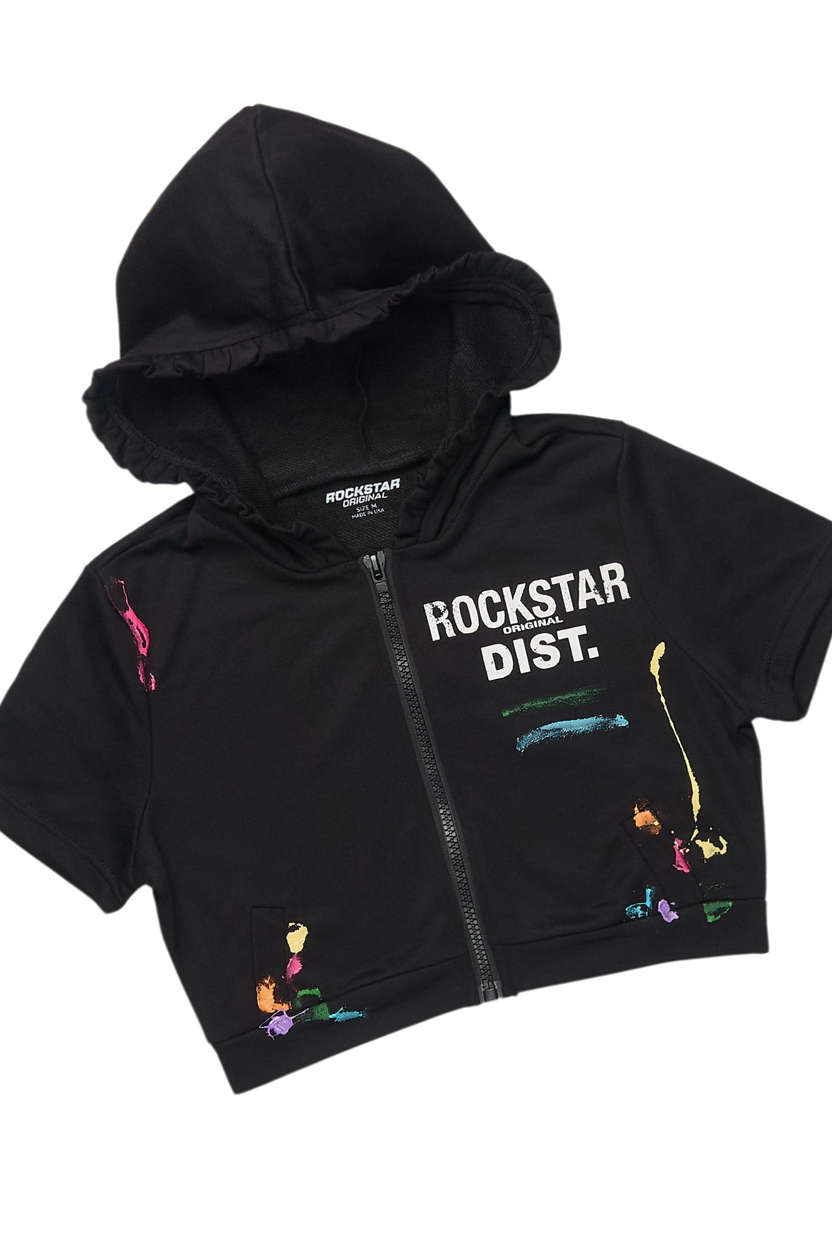 Jaimie Black Crop Short Set Female Product Image