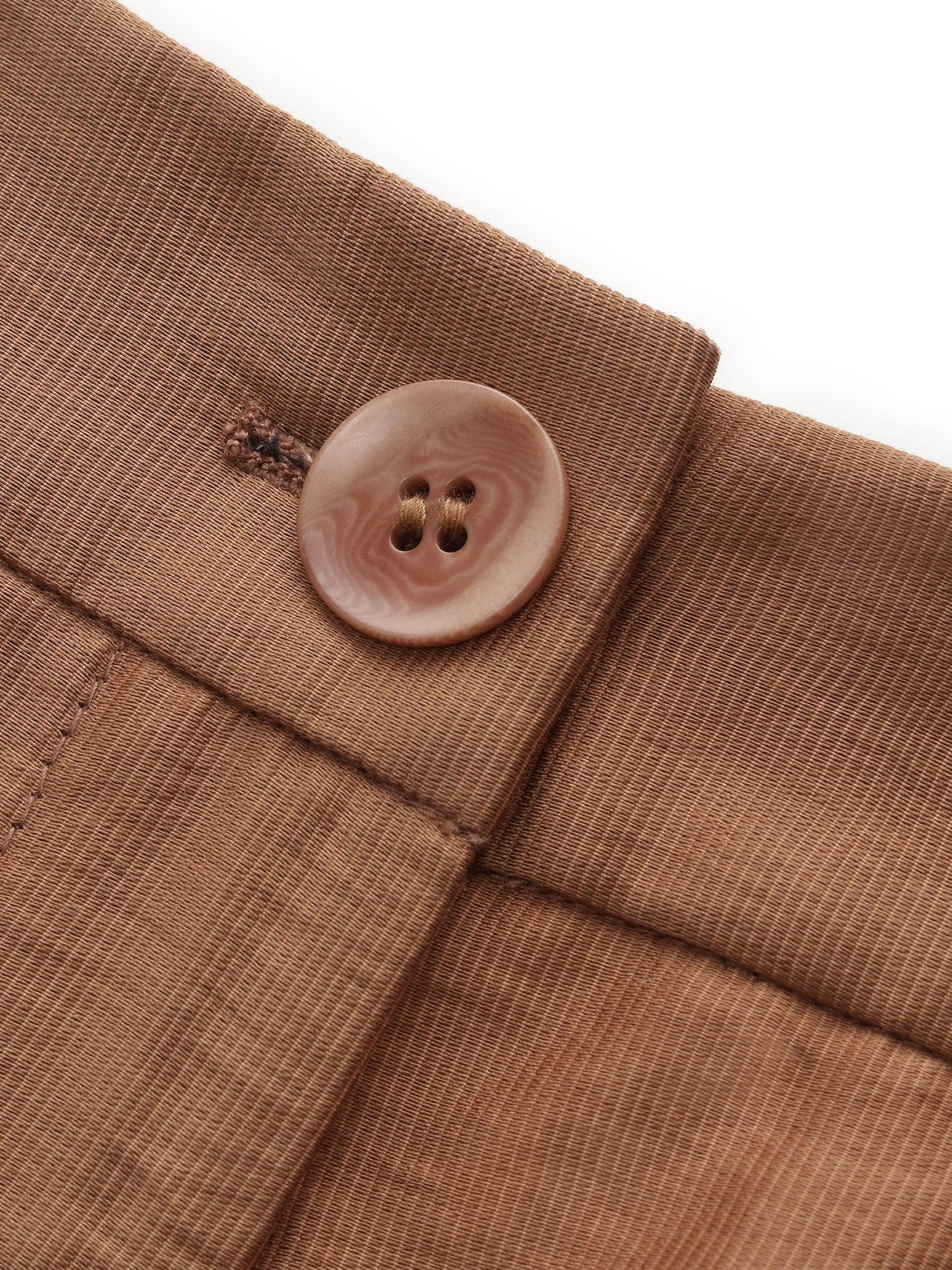 Tencel Blend Women Wide Leg Pants With GO Letter Leather Belt Product Image