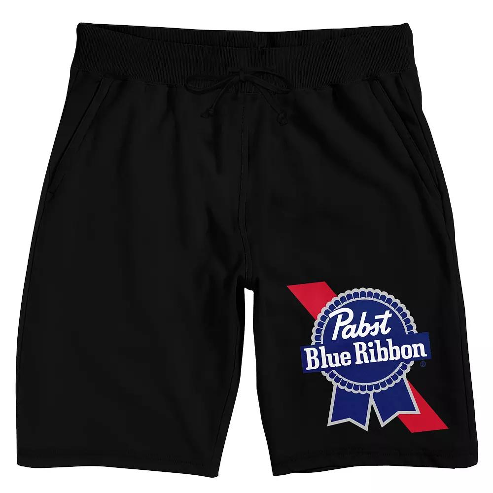 Men's Pabst Blue Ribbon Logo Pajama Shorts,  Product Image