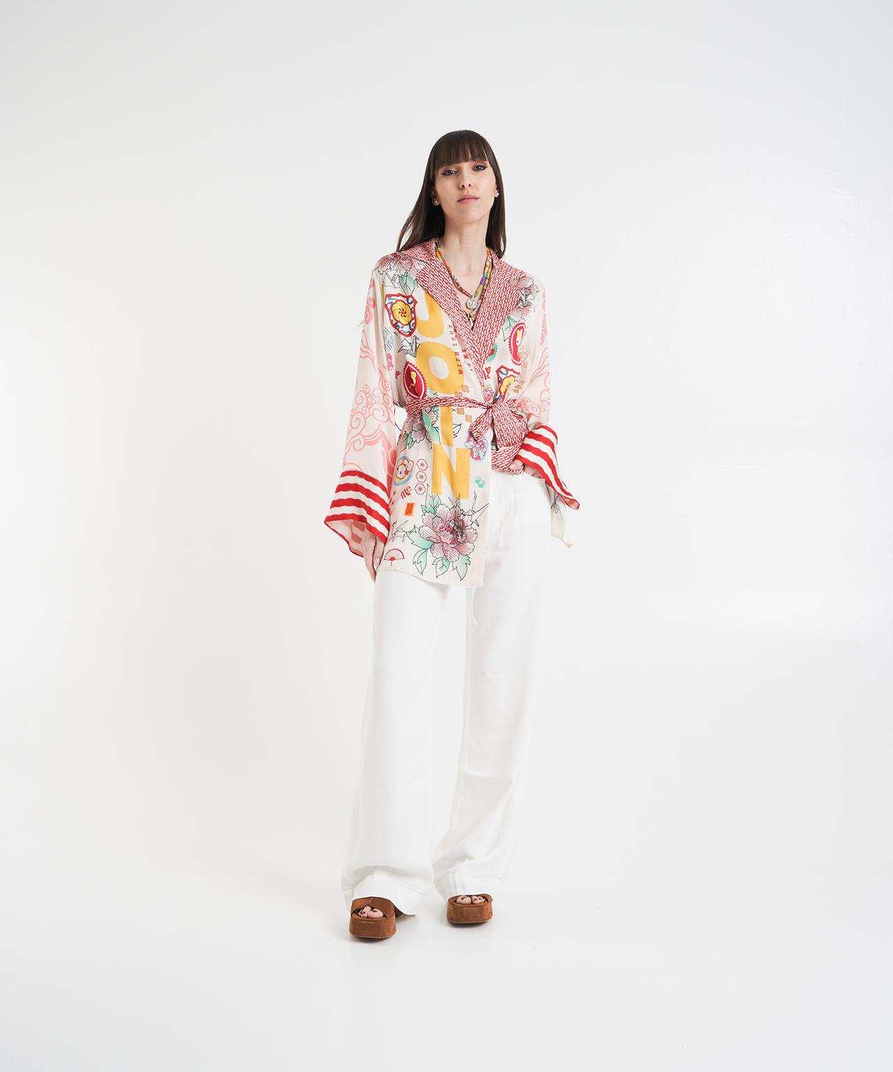 Kimono with print Product Image