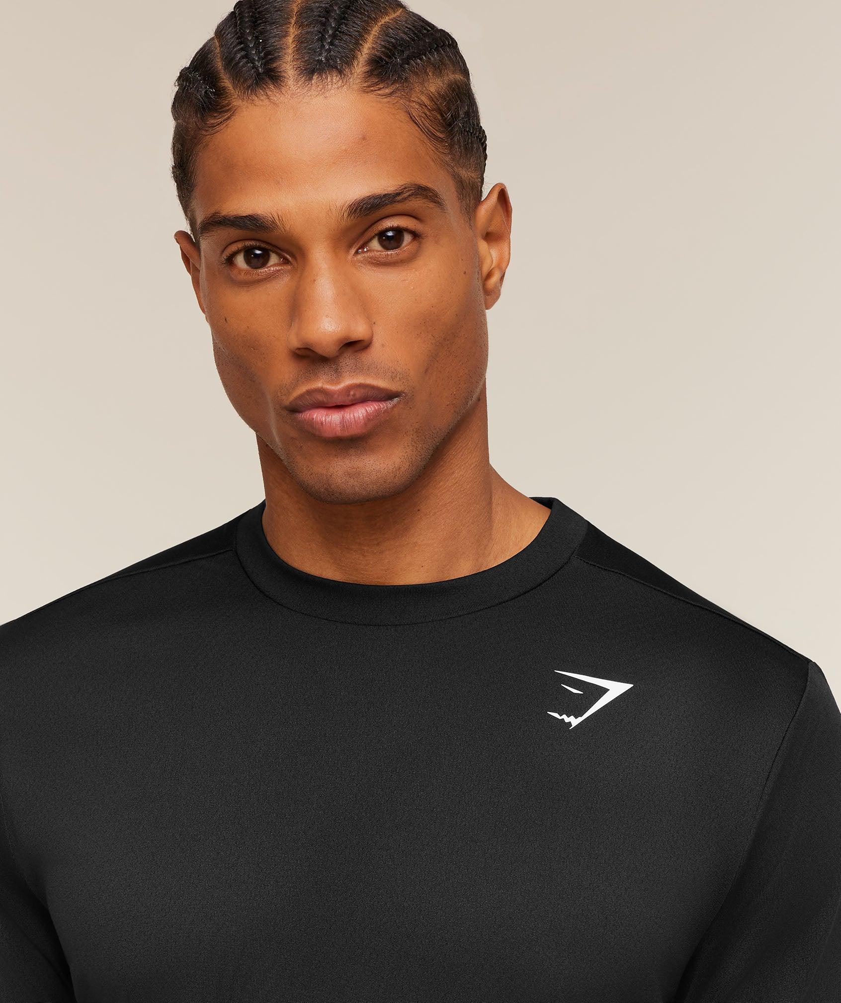 Gymshark Arrival Long Sleeve T-Shirt - Black Male Product Image