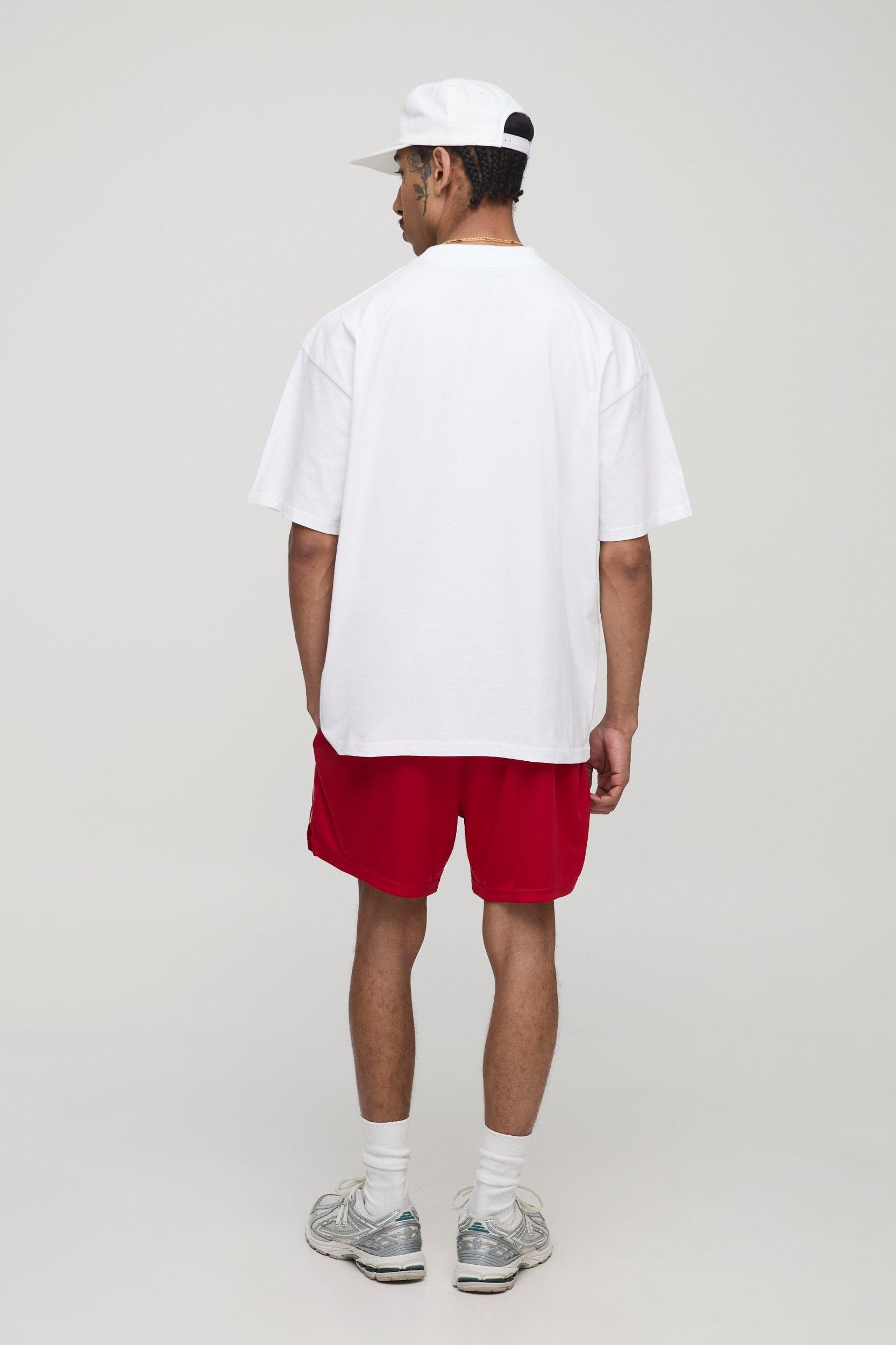 White Oversized Monaco Country Club T-Shirt | boohooMAN USA Product Image