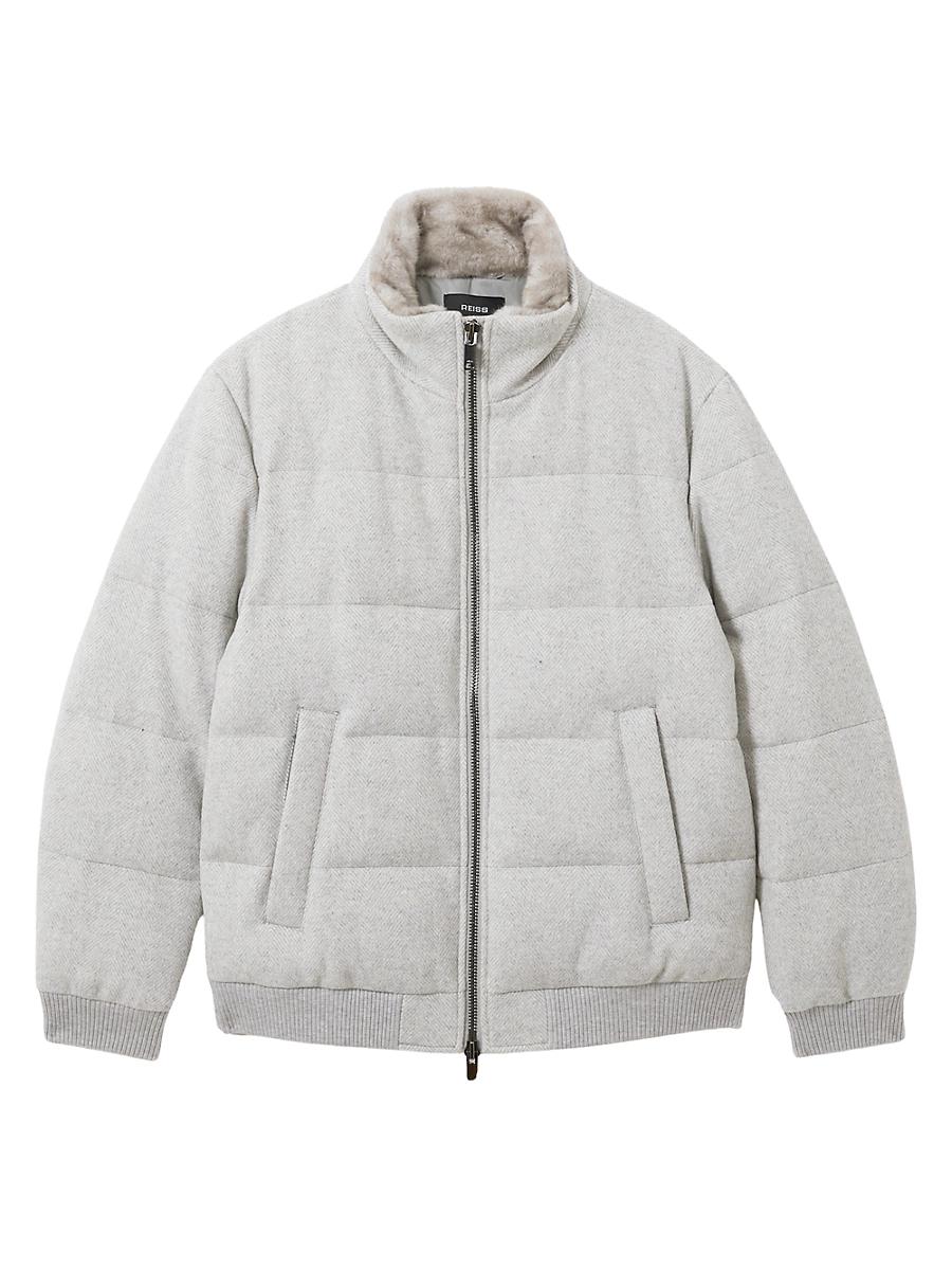 Mens Farid Wool-Blend Puffer Coat Product Image