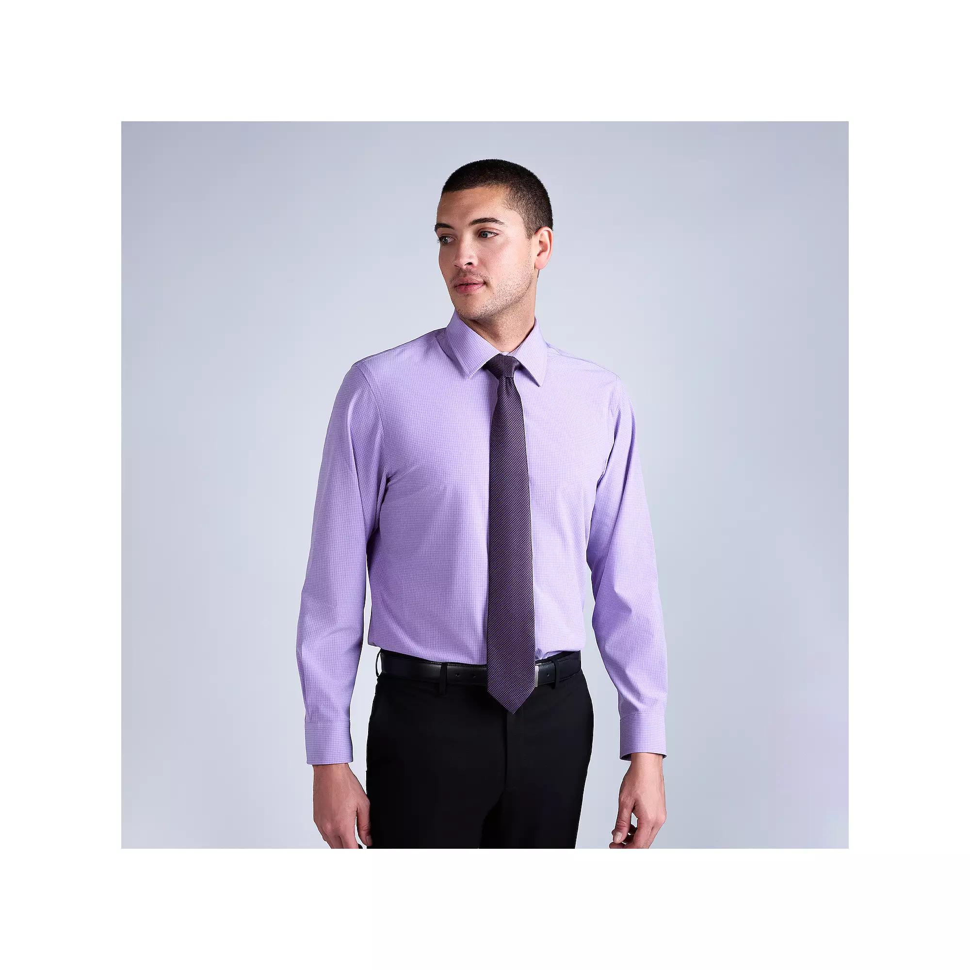 Men's Haggar® Smart Wash Classic Fit Patterned Dress Shirt,  Product Image