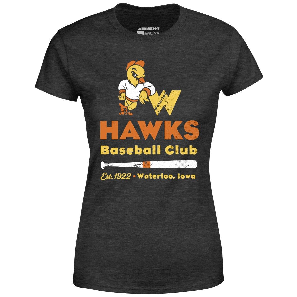 Waterloo Hawks - Iowa - Vintage Defunct Baseball Teams - Women's T-Shirt Female Product Image