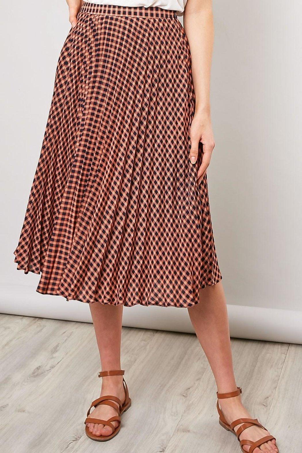 Checker Print Skirt Product Image