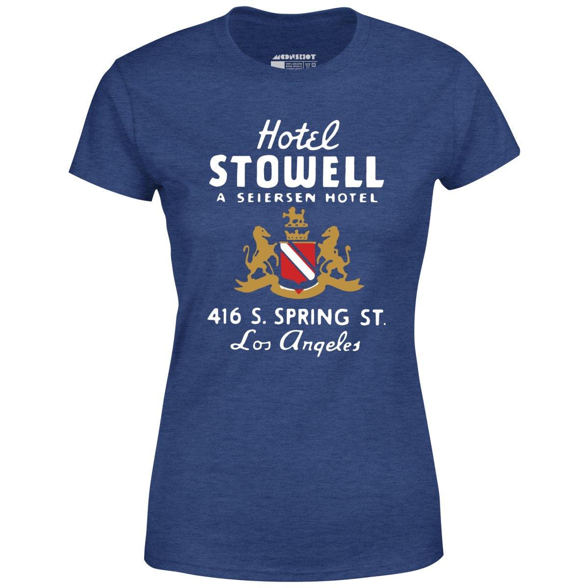 Hotel Stowell - Los Angeles, CA - Vintage Hotel - Women's T-Shirt Female Product Image