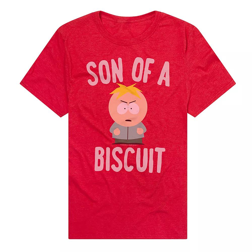 Men's South Park Butters & Biscuit Graphic Tee, Size: Medium, Red Product Image