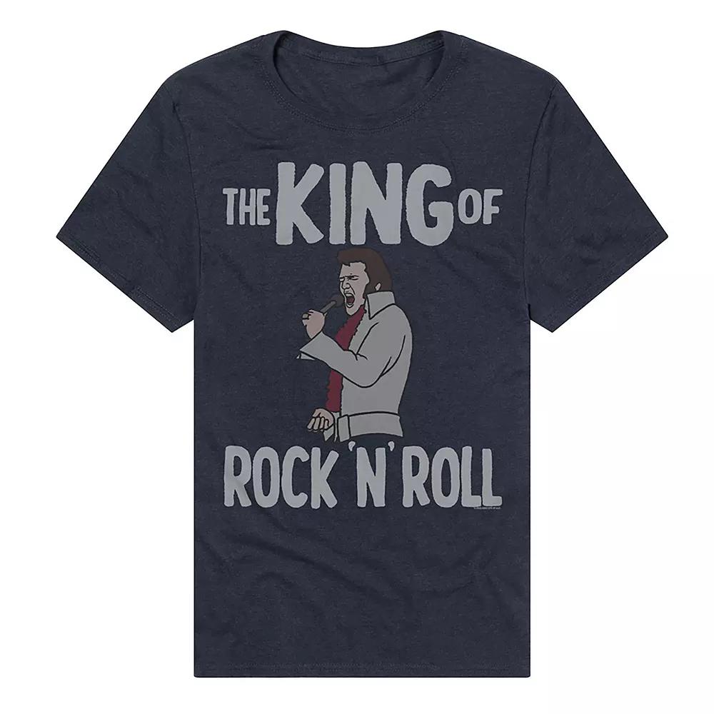 Men's Elvis King of Rock 'n' Roll Graphic Tee,  Product Image