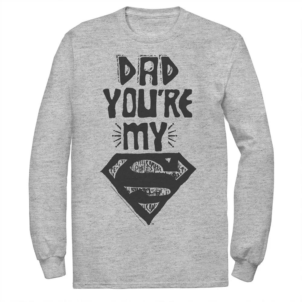Men's DC Comics Superman Dad Text Poster Tee,  Product Image