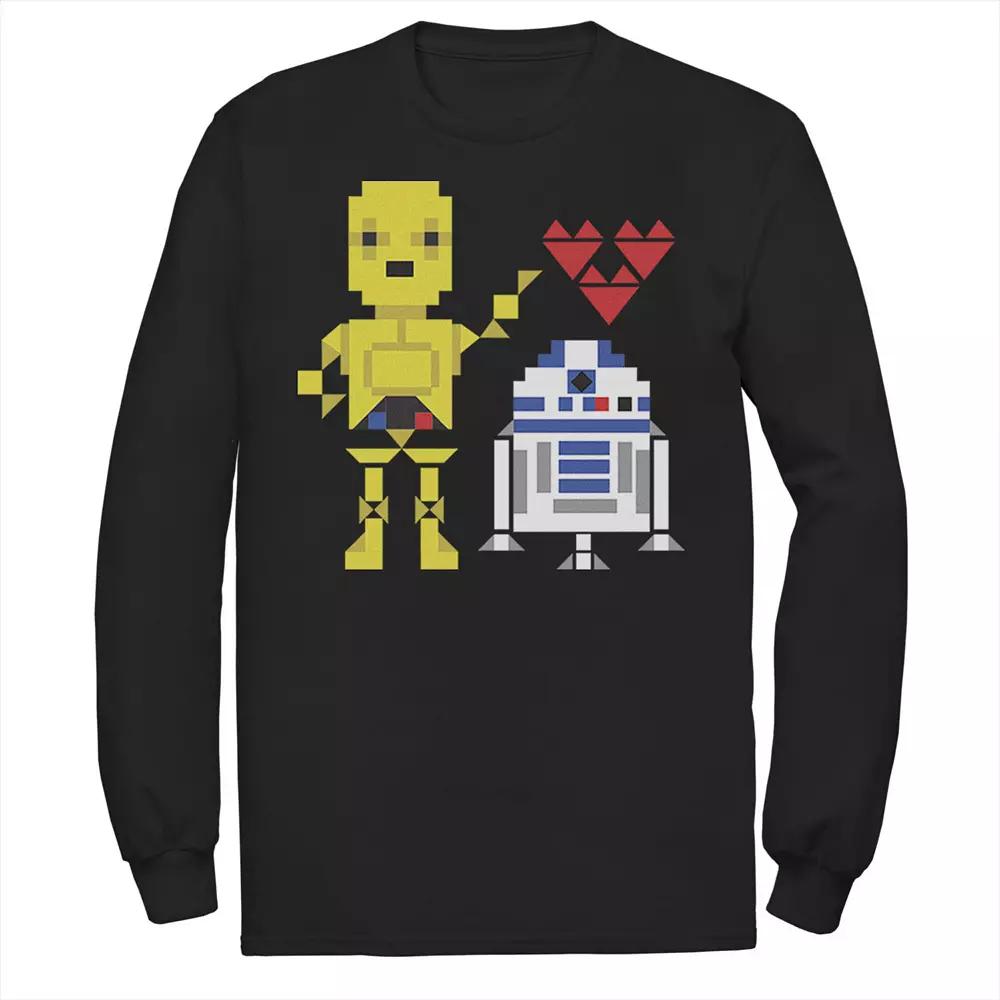 Men's Star Wars C-3PO R2-D2 Droid Love Valentine's Tee,  Product Image