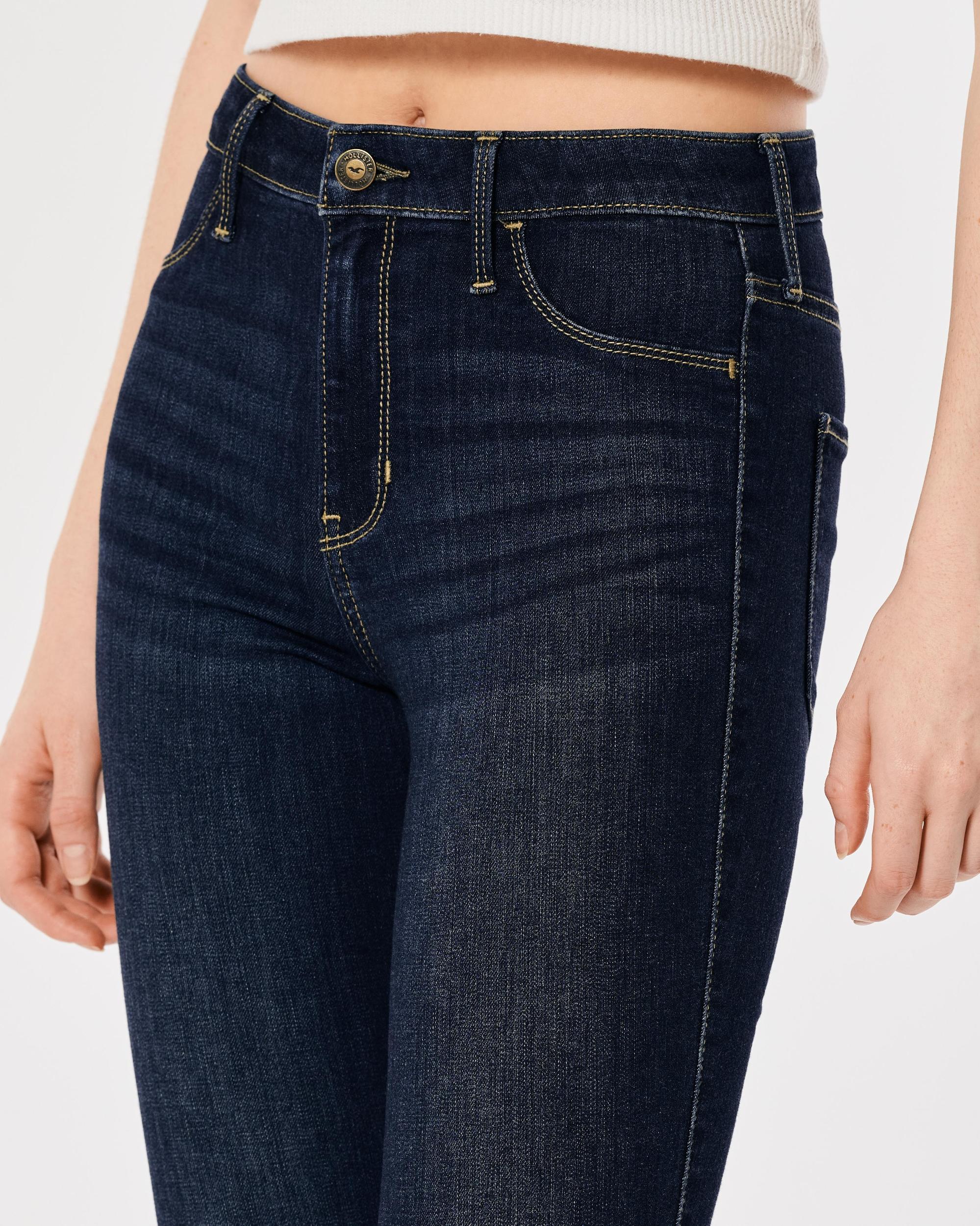 High-Rise Dark Wash Jean Leggings Product Image