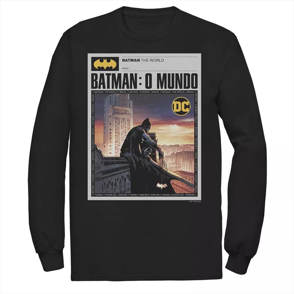 Men's Batman: The World Mexico News Poster Tee, Boy's,  Product Image