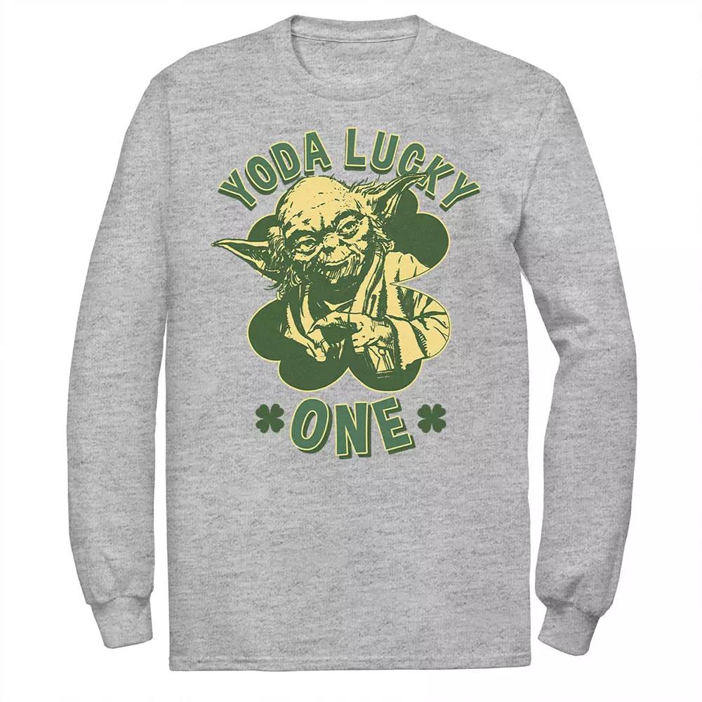 Men's Star Wars Yoda Lucky One Retro St Patrick's Day Tee,  Product Image