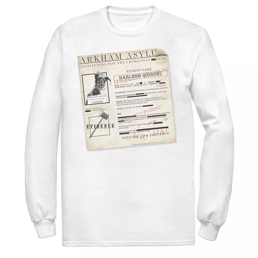 Men's Batman Harley Quinn Akham Asylum Records Tee,  Product Image
