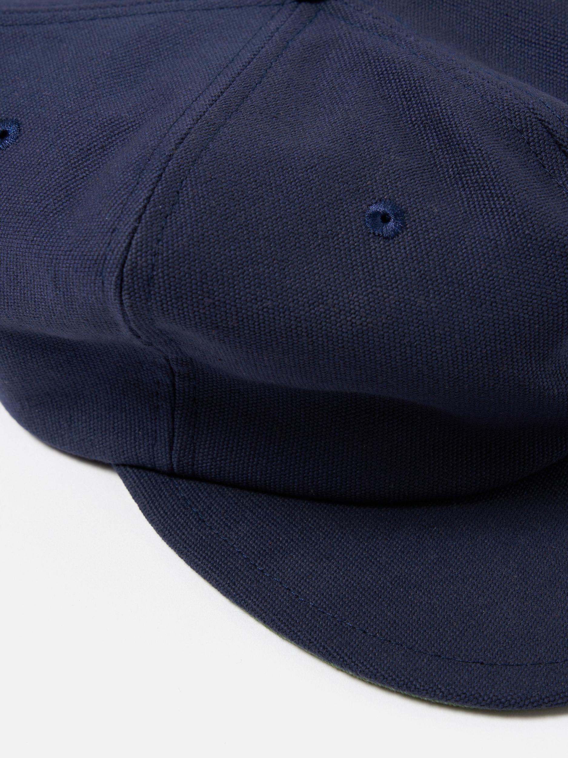 Navy Canvas Cricket Cap Product Image