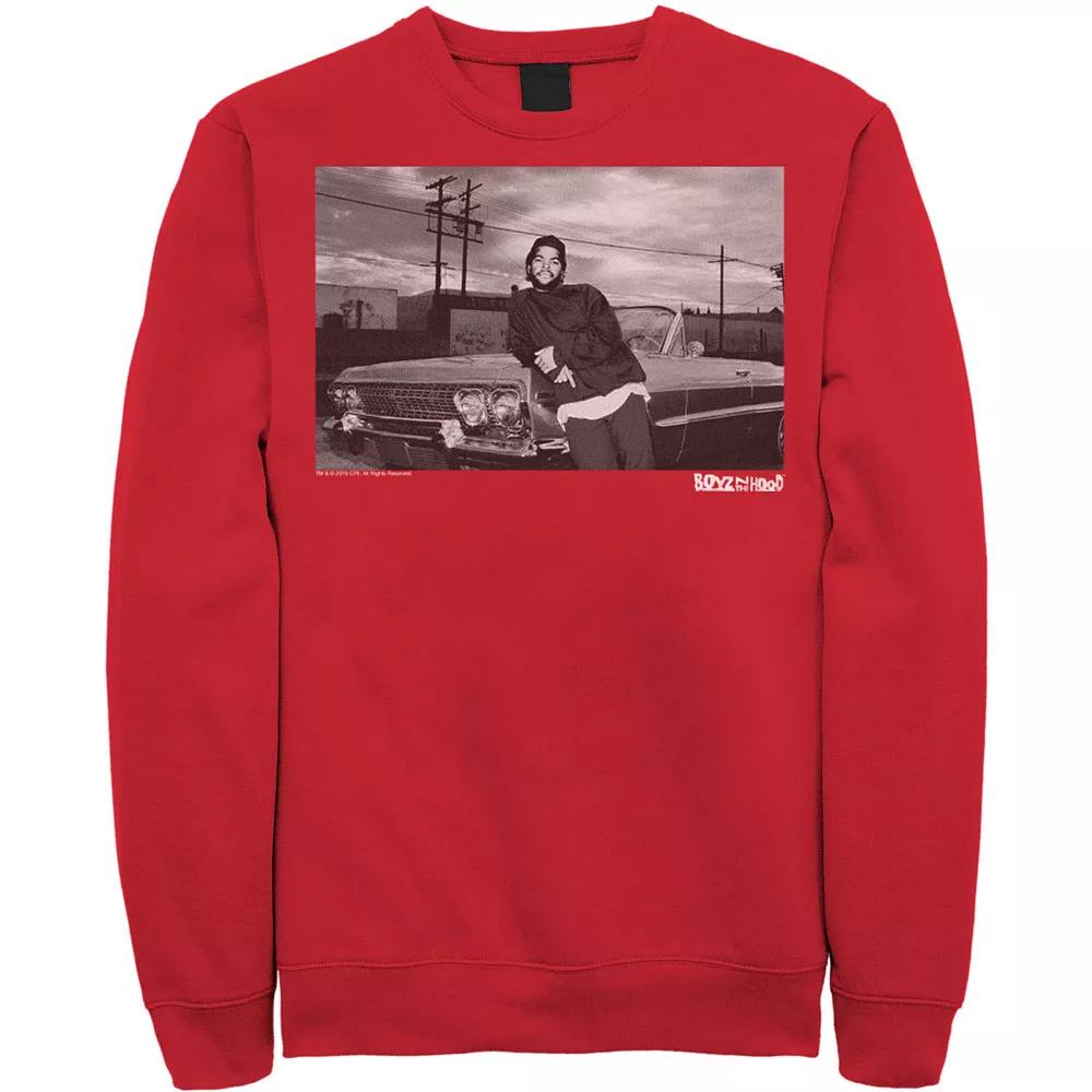 Men's Boyz In The Hood Candid Photo Real Sweatshirt, Size: Large, Red Product Image