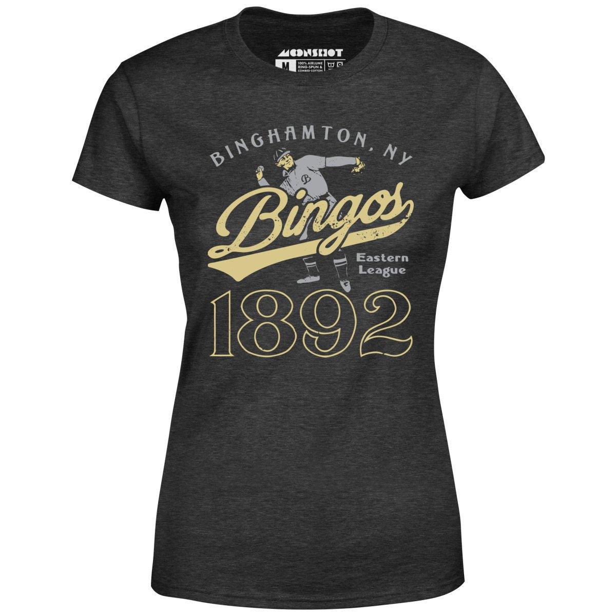 Binghamton Bingos - New York - Vintage Defunct Baseball Teams - Women's T-Shirt Female Product Image