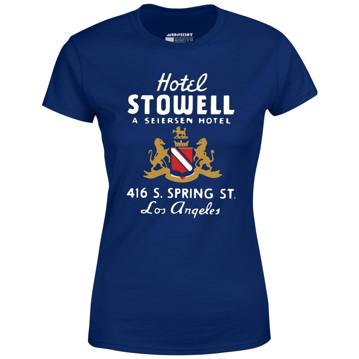 Hotel Stowell - Los Angeles, CA - Vintage Hotel - Women's T-Shirt Female Product Image