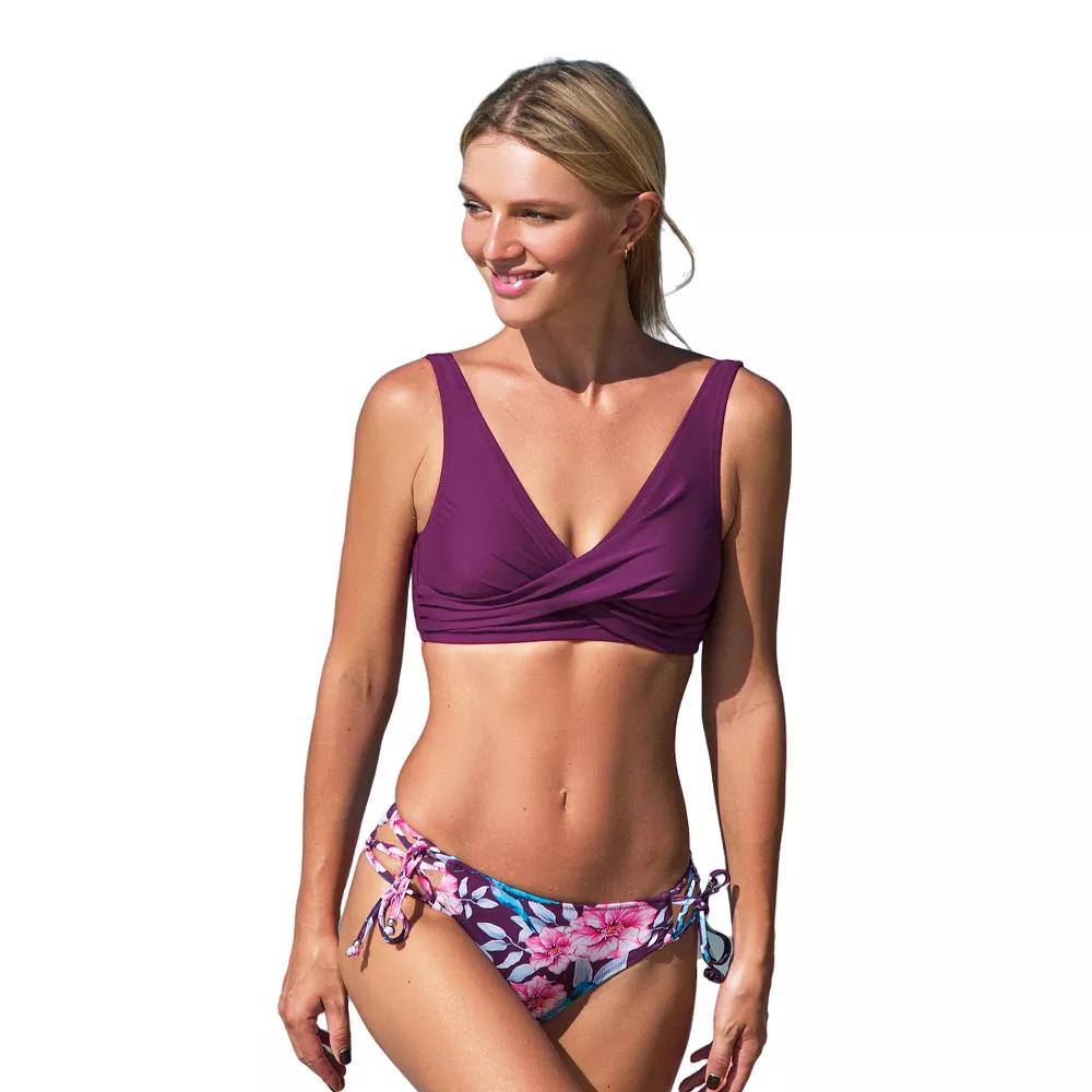 Women's CUPSHE 2-Piece Bikini & Swimsuit Set, Size: Small, Purple Product Image