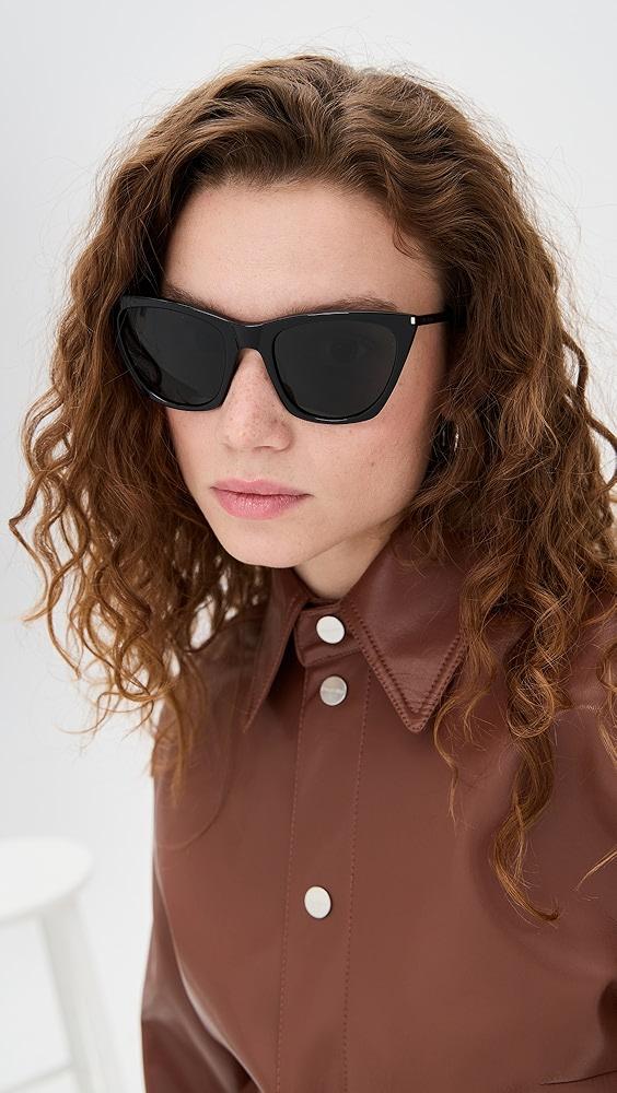 Saint Laurent Kate Thin Sunglasses | Shopbop Product Image