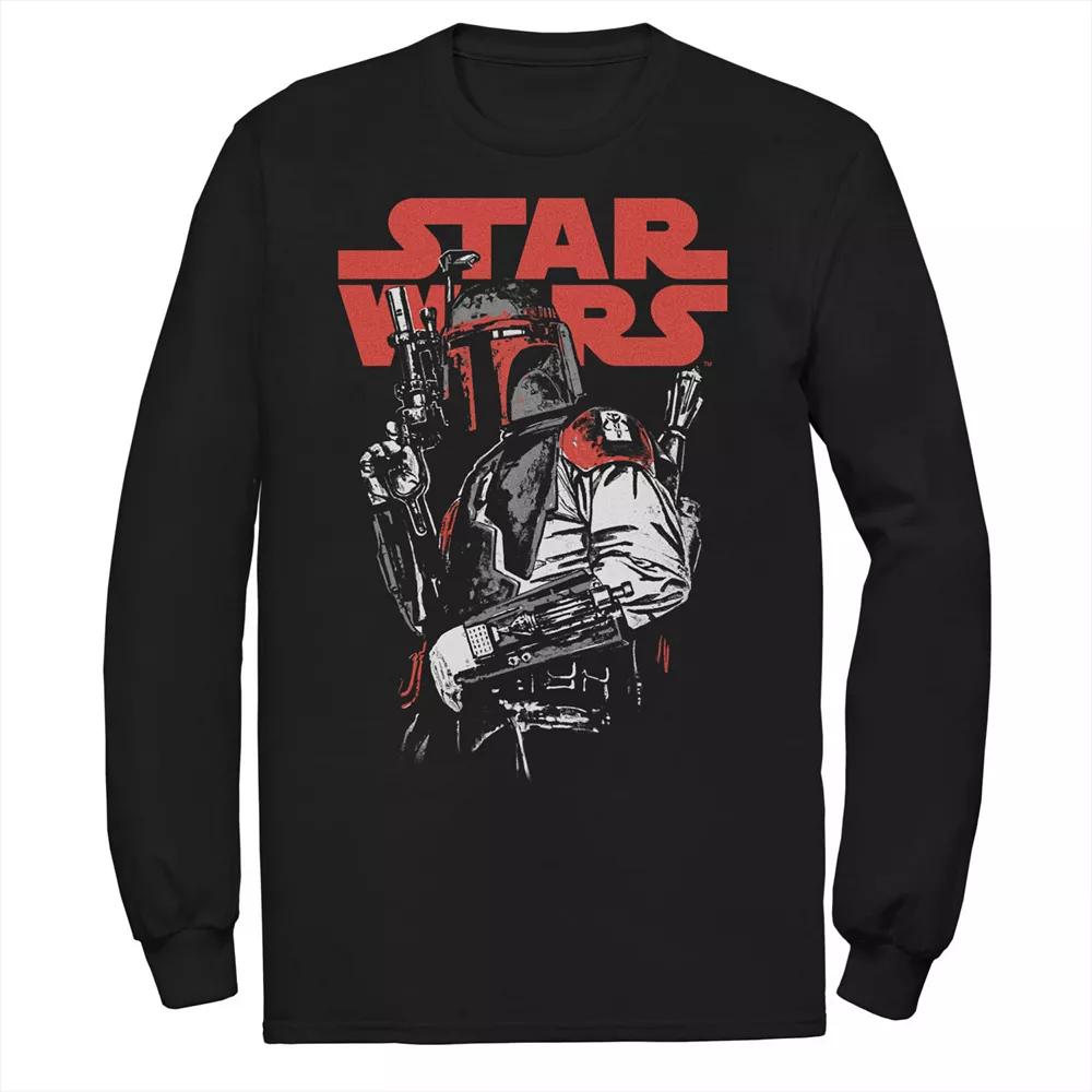 Men's Star Wars Dat Boba Long Sleeve Tee,  Product Image