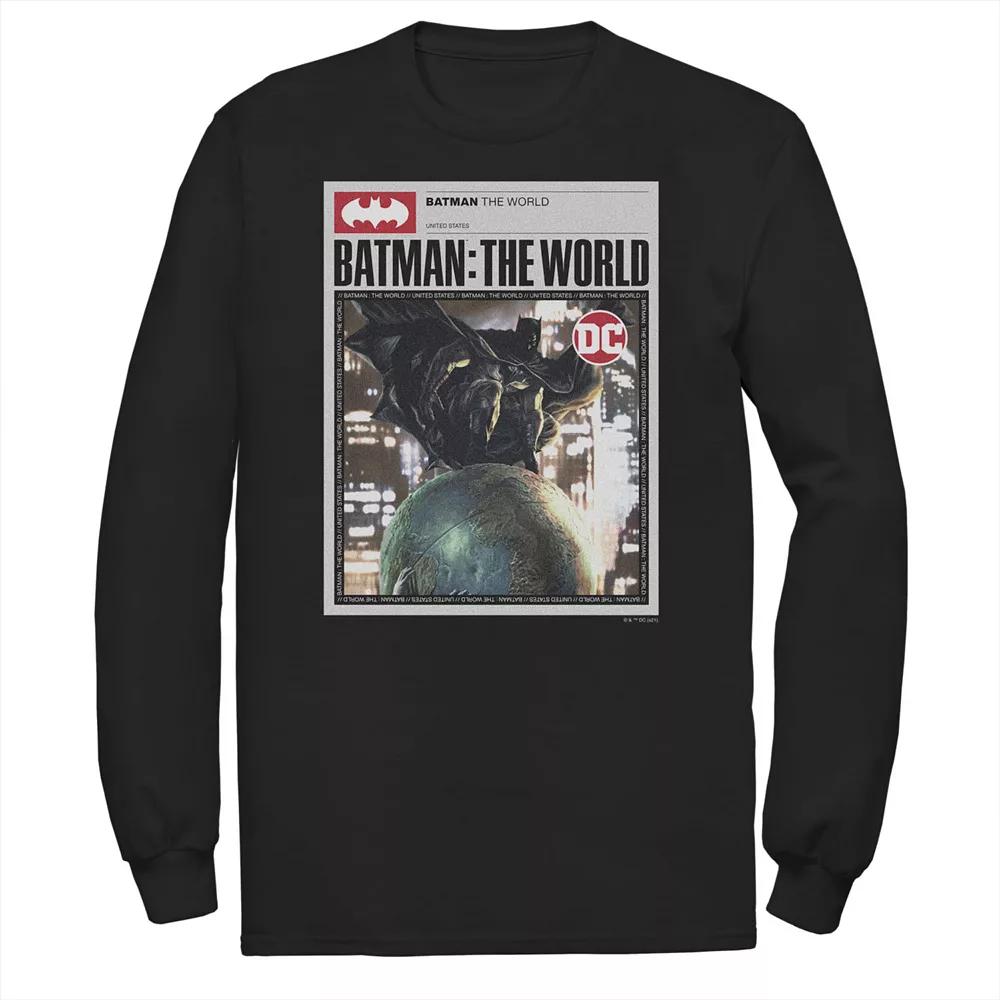 Big & Tall DC Comics Batman: The World Germany Red Bat Logo Tee, Men's,  Product Image