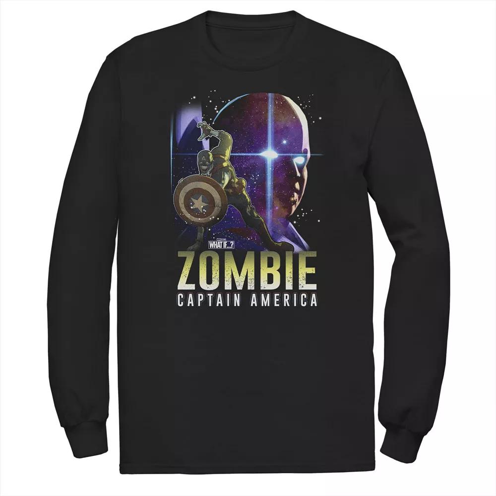 Big & Tall Marvel What If Captain America and Watcher Zombie Poster Tee, Men's,  Product Image