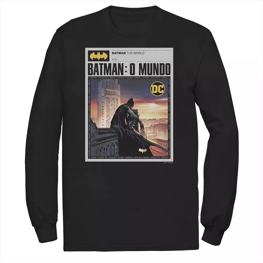 Big & Tall DC Comics Batman: The World Mexico News Poster Tee, Men's,  Product Image