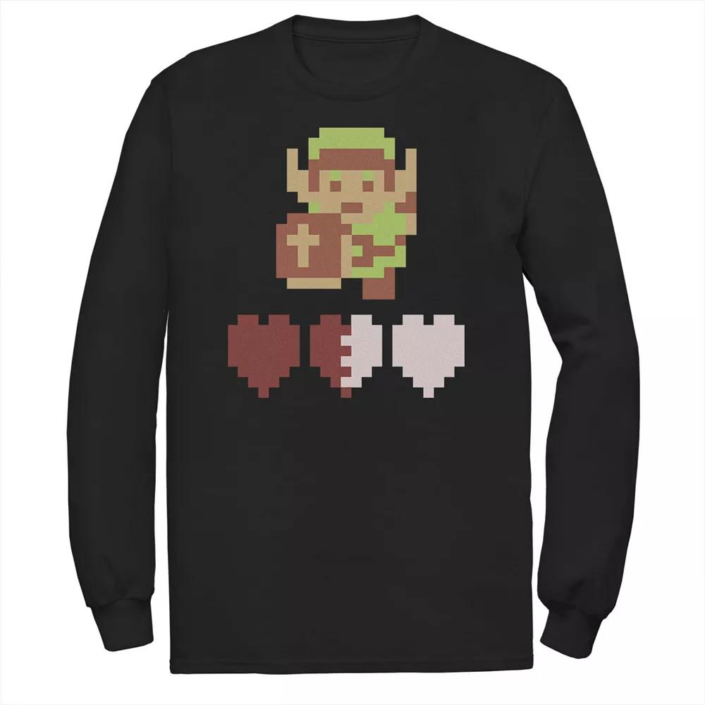 Big & Tall The Legend Of Zelda Link Pixelated Portrait Tee, Men's,  Product Image
