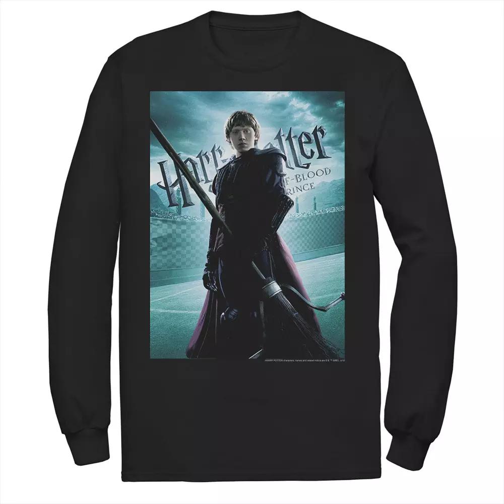Men's Harry Potter Half-Blood Prince Ron Weasley Poster Long Sleeve Graphic Tee,  Product Image