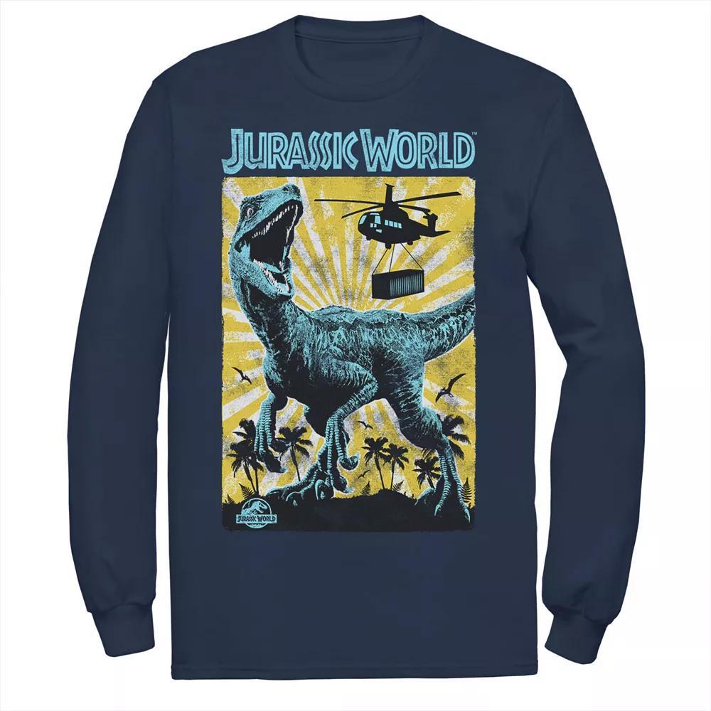 Men's Jurassic World T-Rex Color Pop Retro Poster Tee,  Product Image