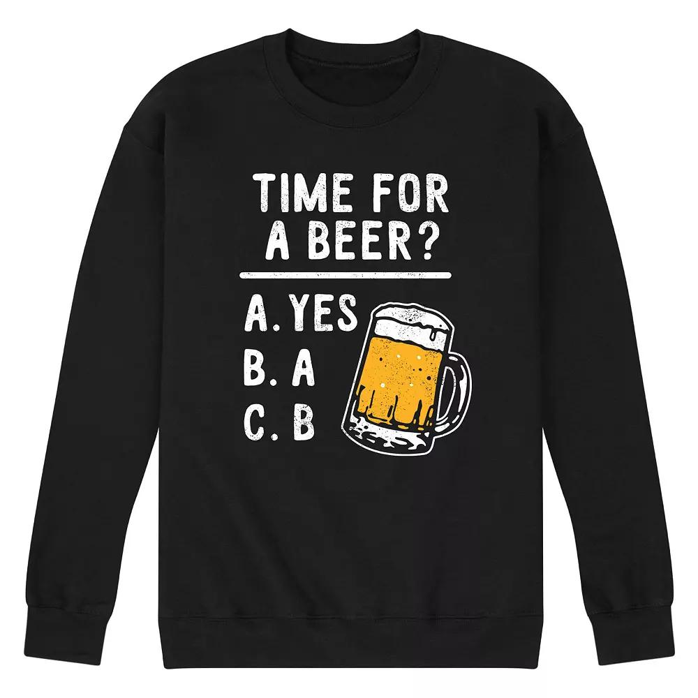 Men's Time for a Beer Sweatshirt,  Product Image