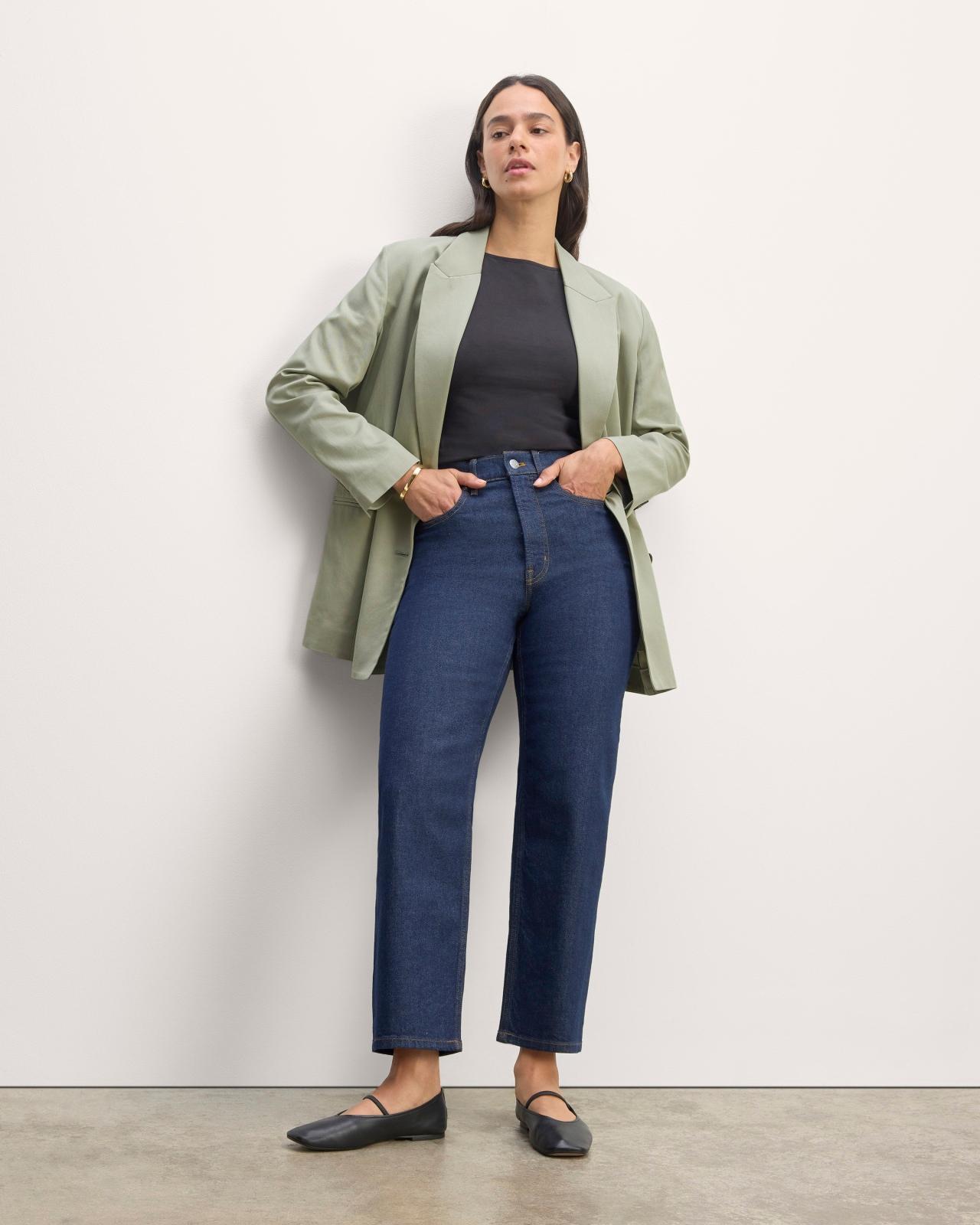 Womens Double-Breasted Blazer in Buttersmooth by Everlane in Heather ST-Shirtl, Size 0 Product Image