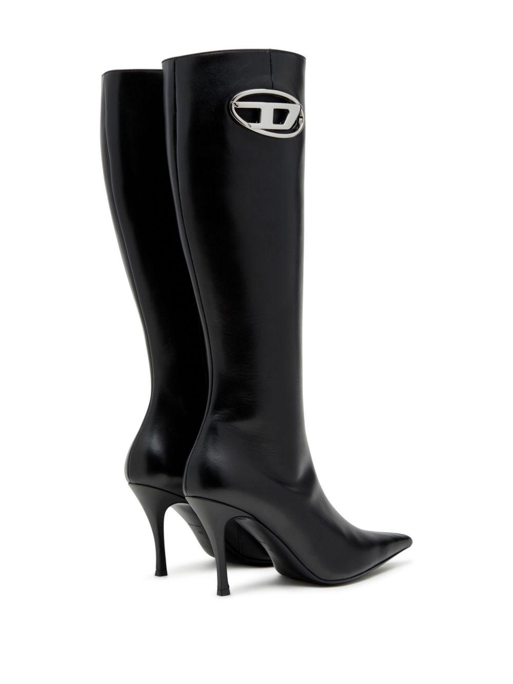 D-Venus logo-plaque leather boots Product Image