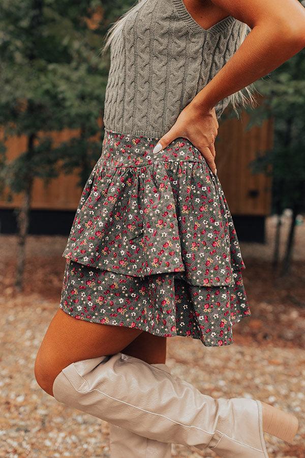 The Evelyn High Waist Floral Skirt Product Image