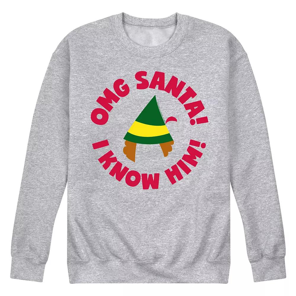 Men's Elf OMG Santa Fleece,  Product Image