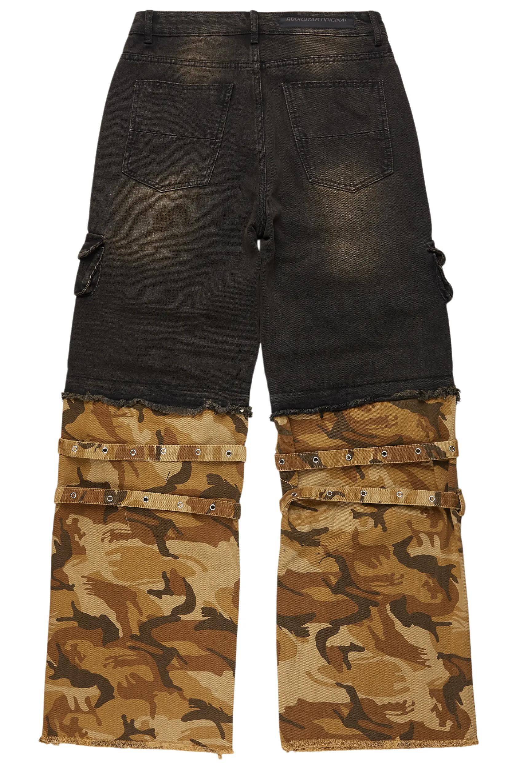 Exxus Dark Grey Baggy Fit Jean Male Product Image