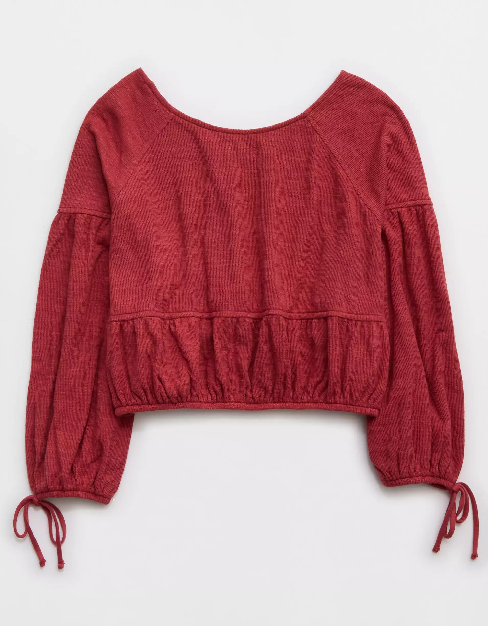 Aerie Endless Summer Cropped Sweatshirt Product Image