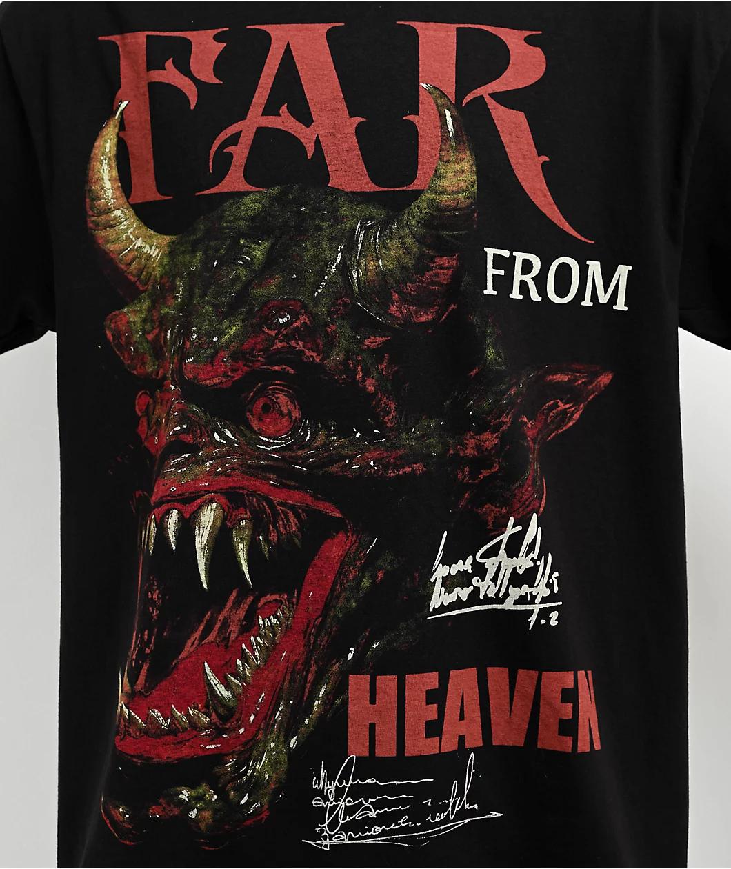 Hell & Company Far From Heaven Black T-Shirt Product Image