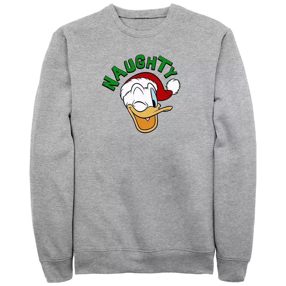 Disney's Donald Duck Naughty Wink Big & Tall Graphic Tee, Men's, Size: Large Tall, Athletic Grey Product Image