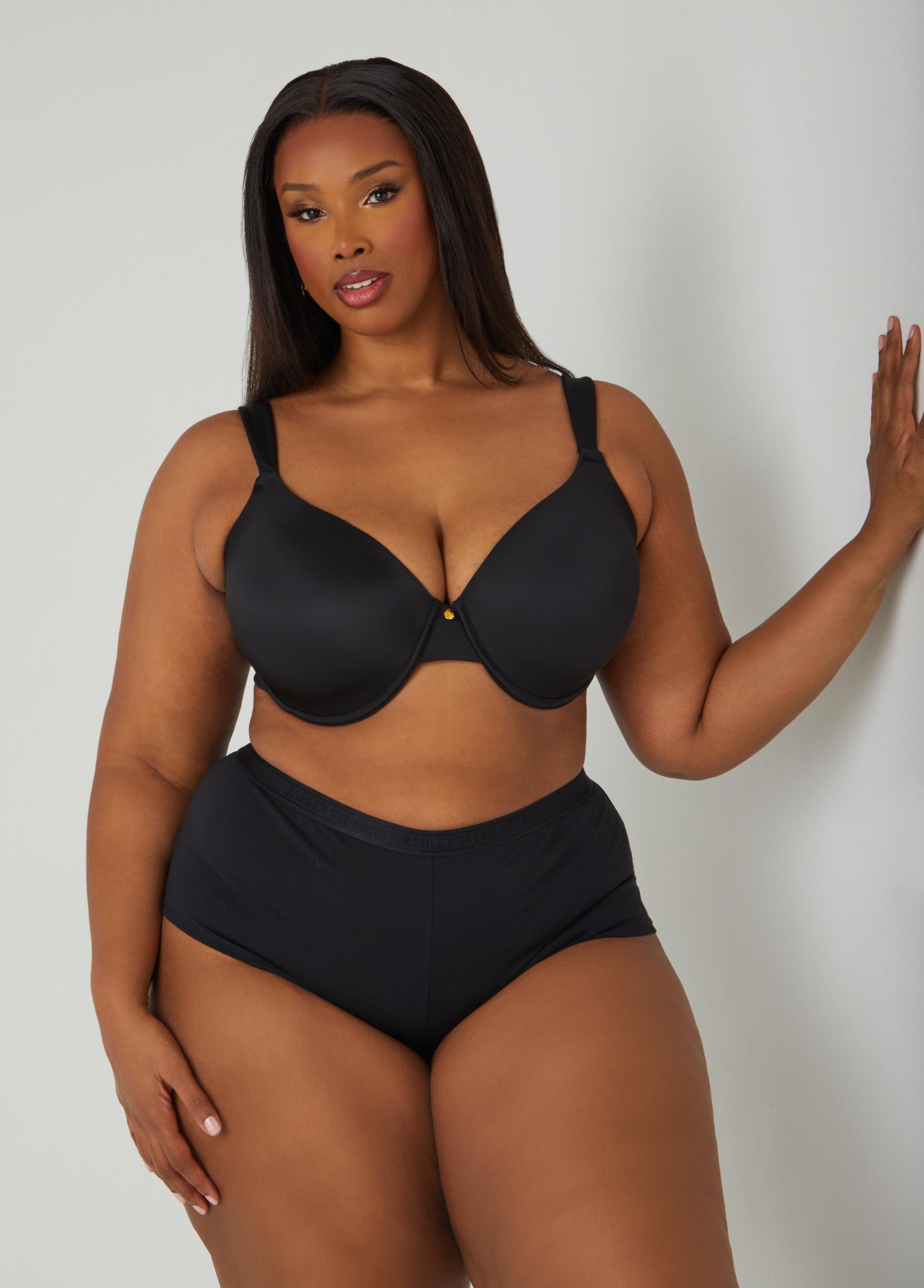 Plus Size Micro Underwired T-Shirt Bra Ashley Stewart Product Image