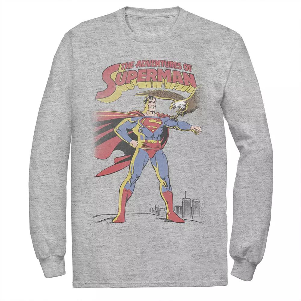 Men's DC Comics Superman Adventures Text Poster Tee,  Product Image